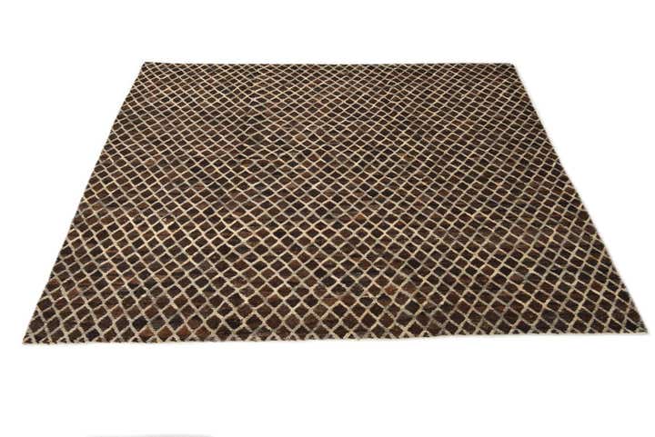 7' 10 x 8' 1 Hand Knotted Moroccan Wool Square Rug