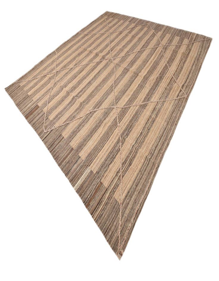 Detail image of 12' 6 x 13'  Hand Knotted Moroccan Wool Square Rug