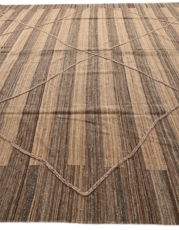 Detail image of 12' 6 x 13'  Hand Knotted Moroccan Wool Square Rug