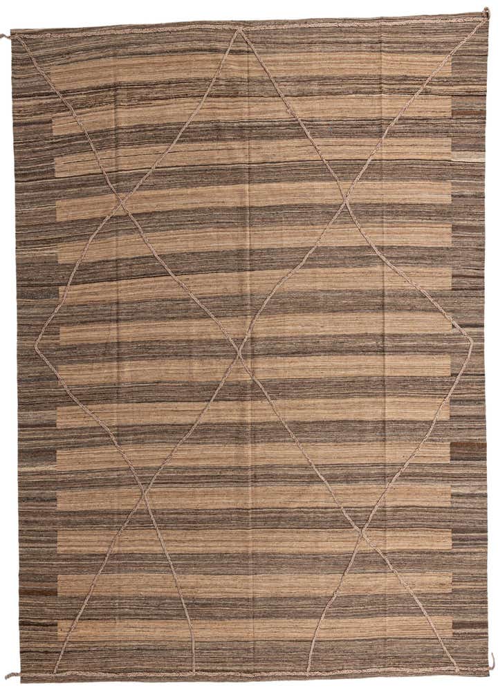 12' 6 x 13' Hand Knotted Moroccan Wool Square Rug