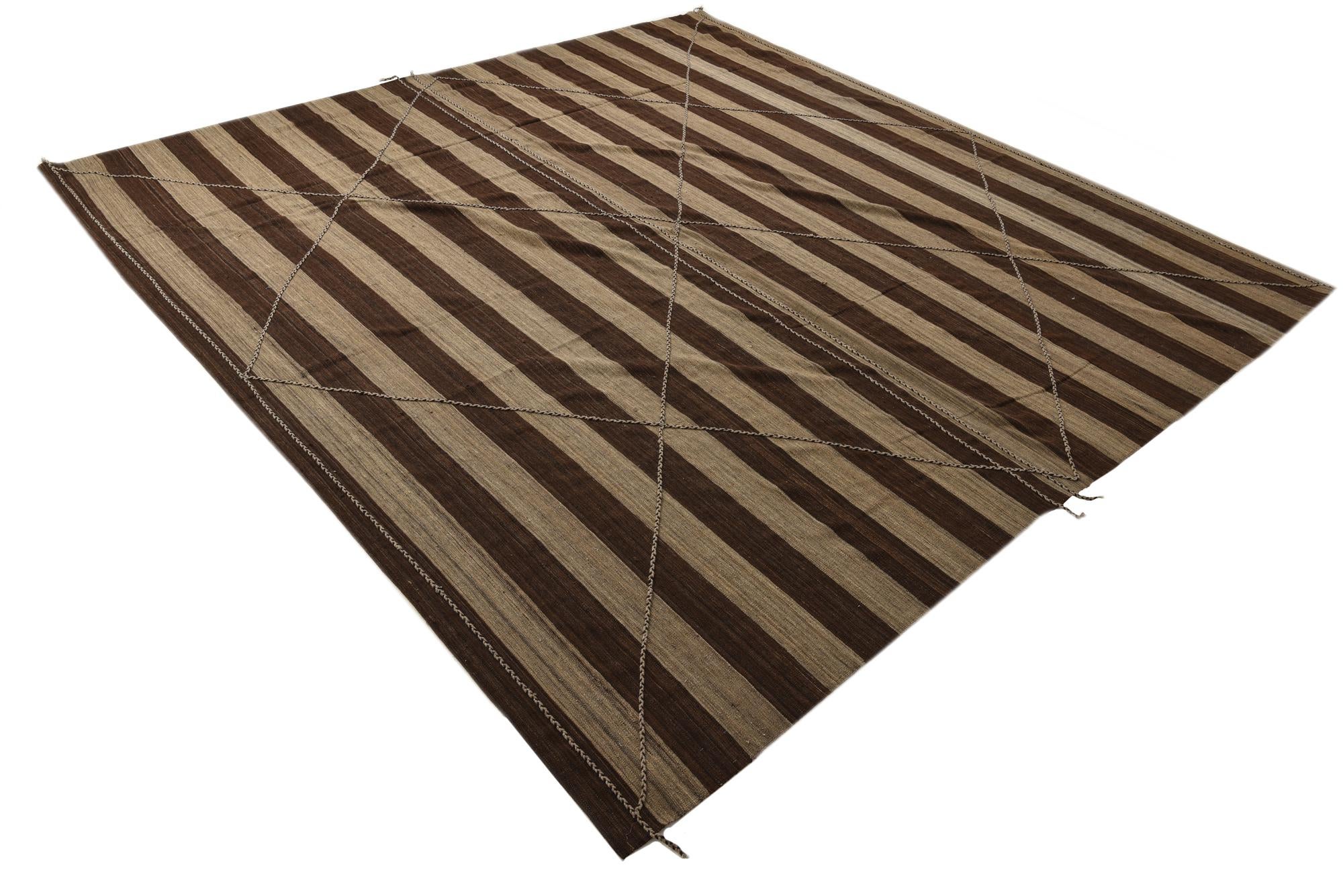 13' 3 x 13' 7 Hand Knotted Moroccan Wool Square Rug
