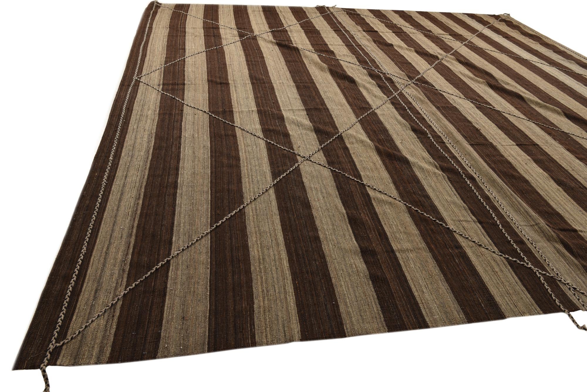 13' 3 x 13' 7 Hand Knotted Moroccan Wool Square Rug