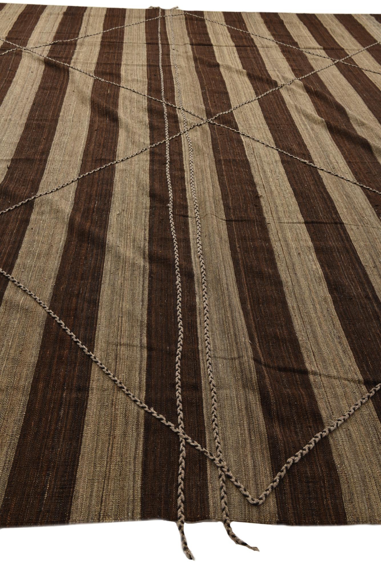 13' 3 x 13' 7 Hand Knotted Moroccan Wool Square Rug