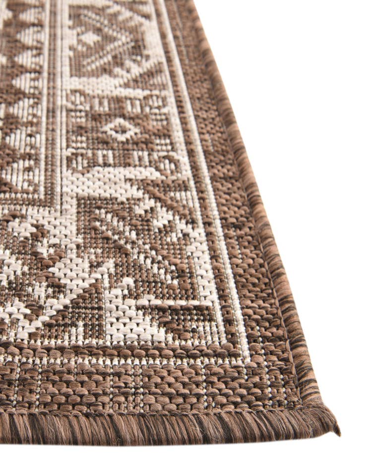 Detail image of 13' x 13' Easy-Clean Aztec Indoor / Outdoor Square Rug