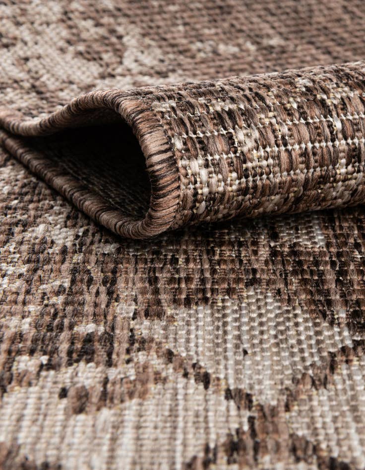 Detail image of 7' x 7' Easy-Clean Bohemian Indoor / Outdoor Square Rug