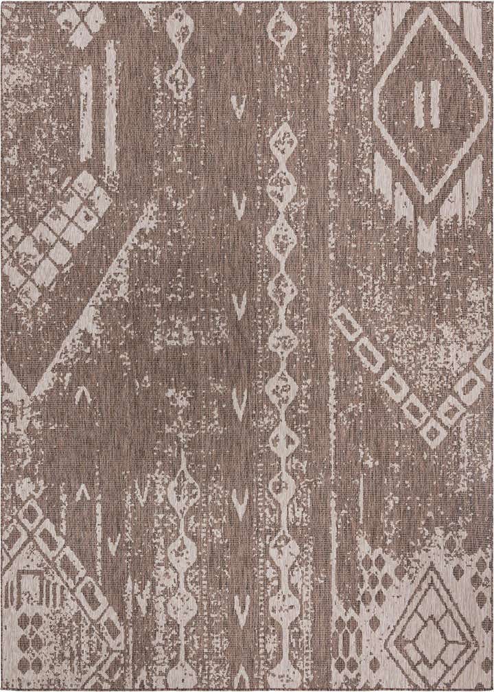 10' 8 x 10' 8 Easy-Clean Bohemian Indoor / Outdoor Square Rug