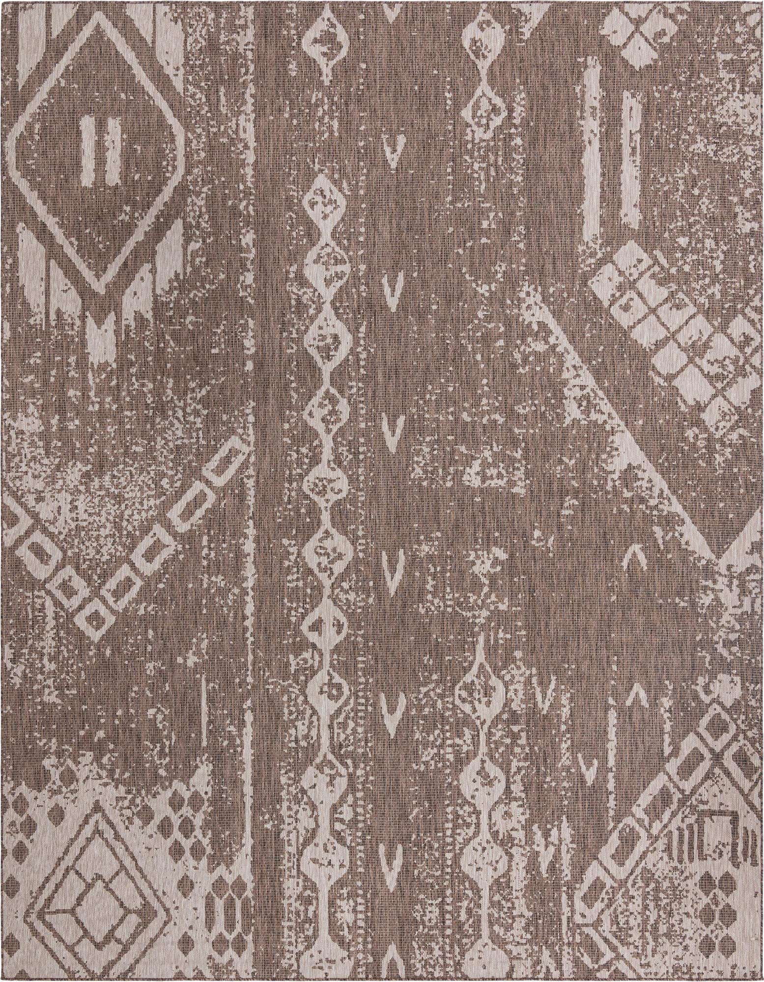 13' x 13' Easy-Clean Bohemian Indoor / Outdoor Square Rug