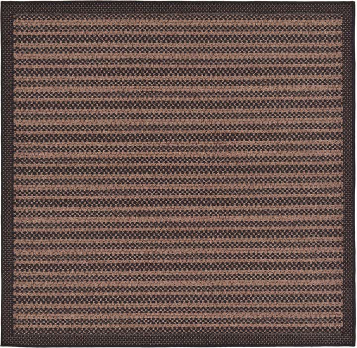 6' x 6' Easy-Clean Border Indoor / Outdoor Square Rug