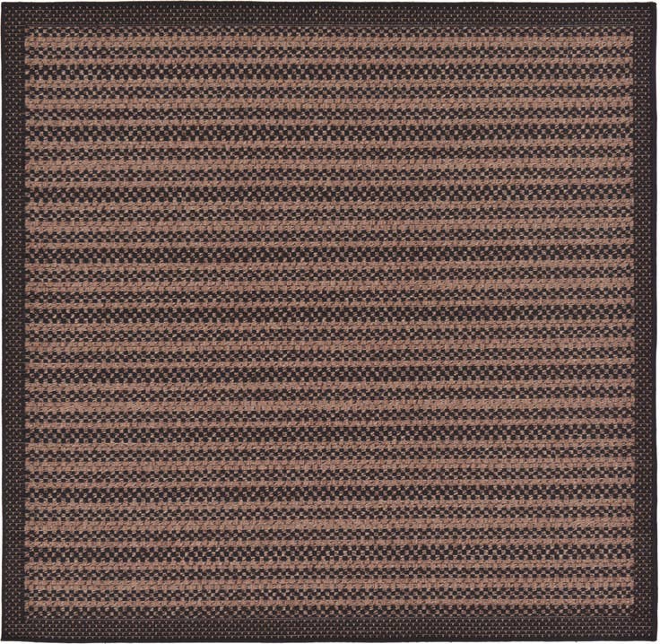 Detail image of 6' x 6' Easy-Clean Border Indoor / Outdoor Square Rug