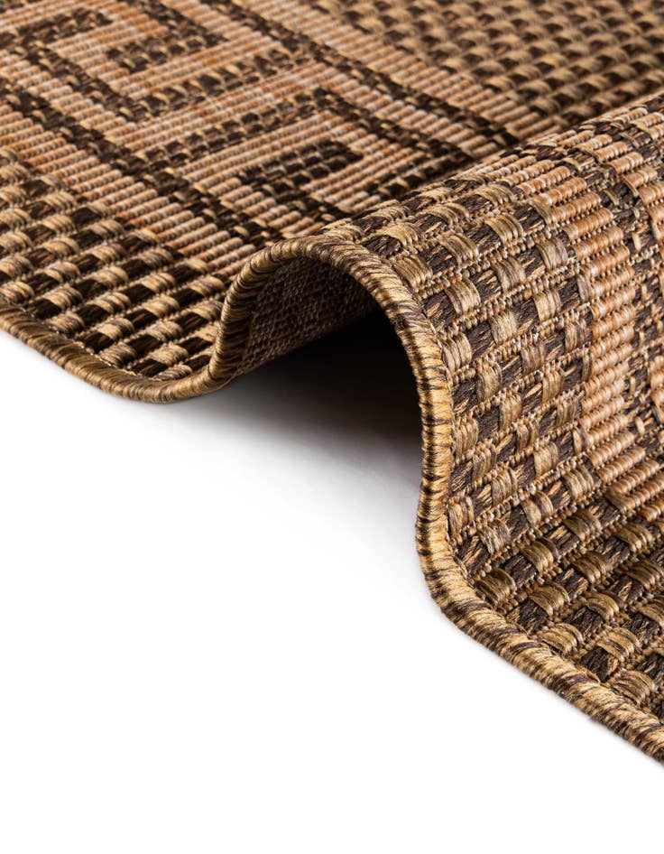 Detail image of 6' x 6'  Washable Border Indoor / Outdoor Square Rug