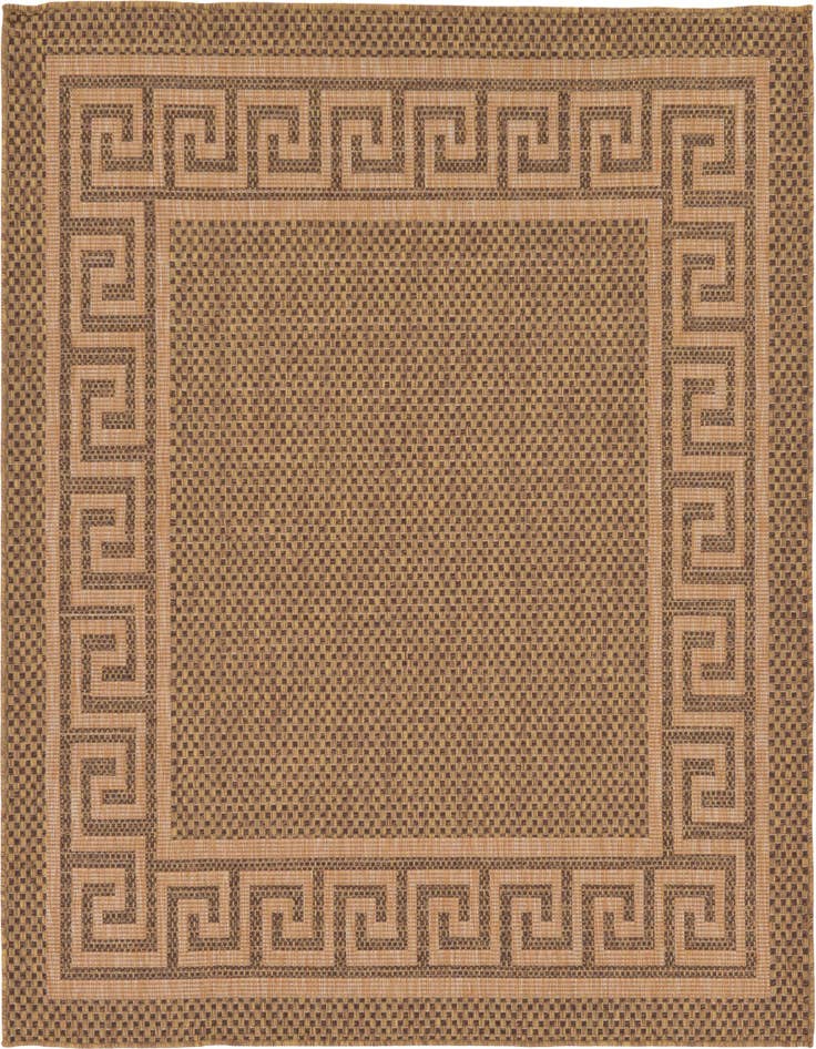 Detail image of 6' x 6' Easy-Clean Border Indoor / Outdoor Square Rug