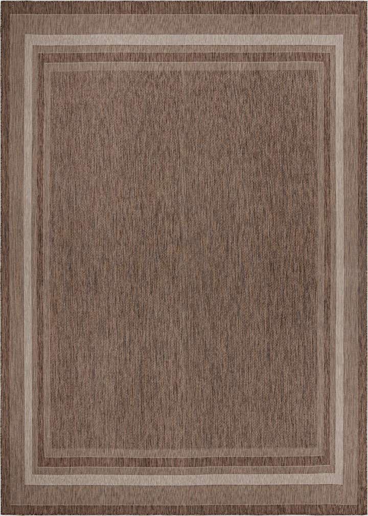 13' x 13' Easy-Clean Border Indoor / Outdoor Square Rug