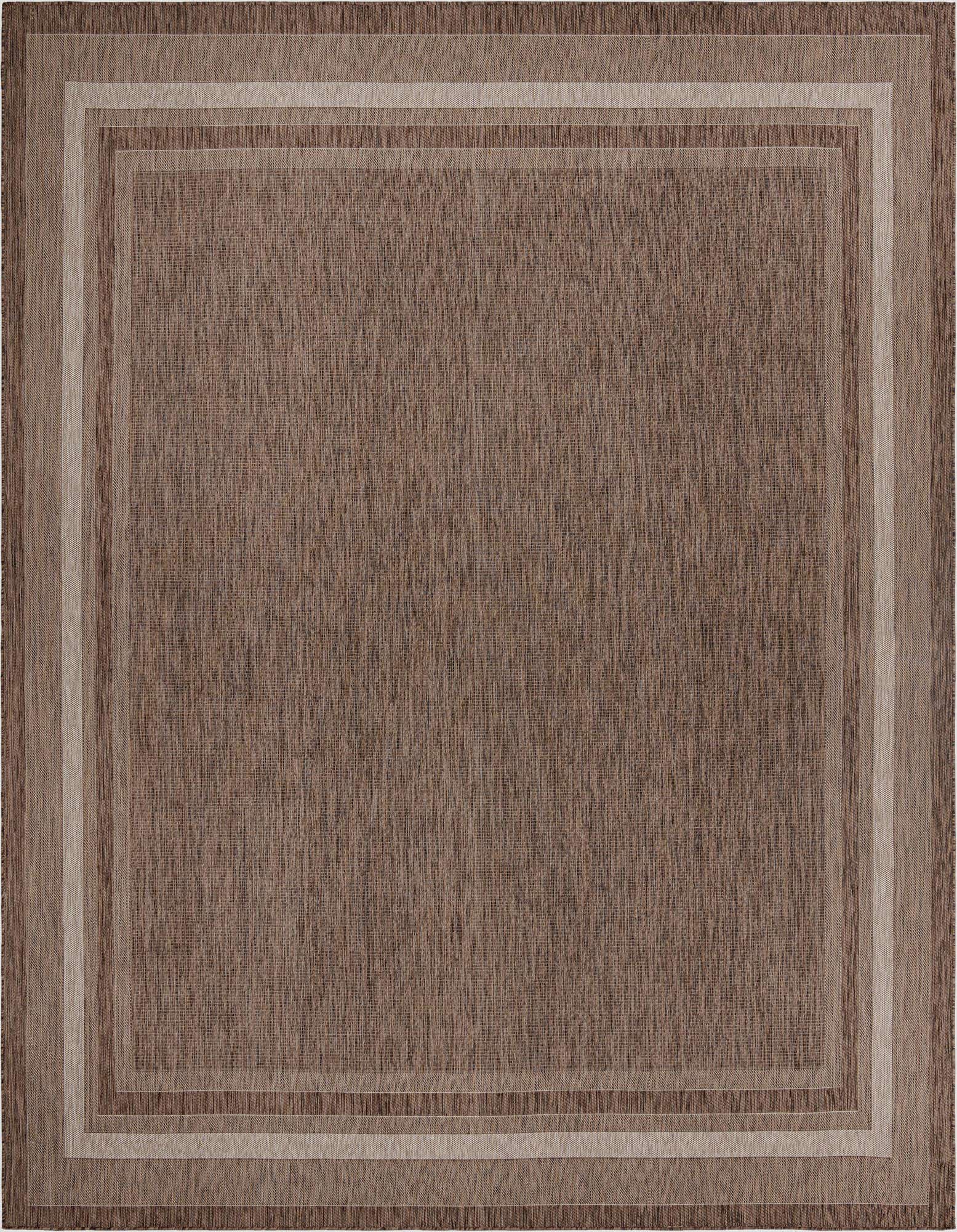 13' x 13' Easy-Clean Border Indoor / Outdoor Square Rug