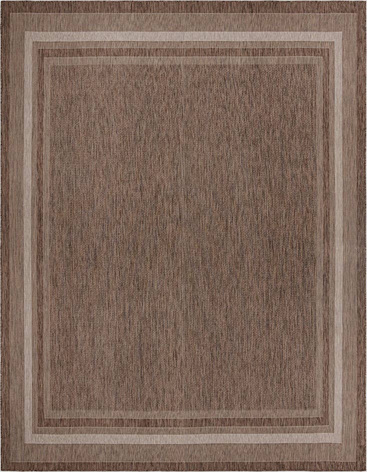 Detail image of 13' x 13' Easy-Clean Border Indoor / Outdoor Square Rug