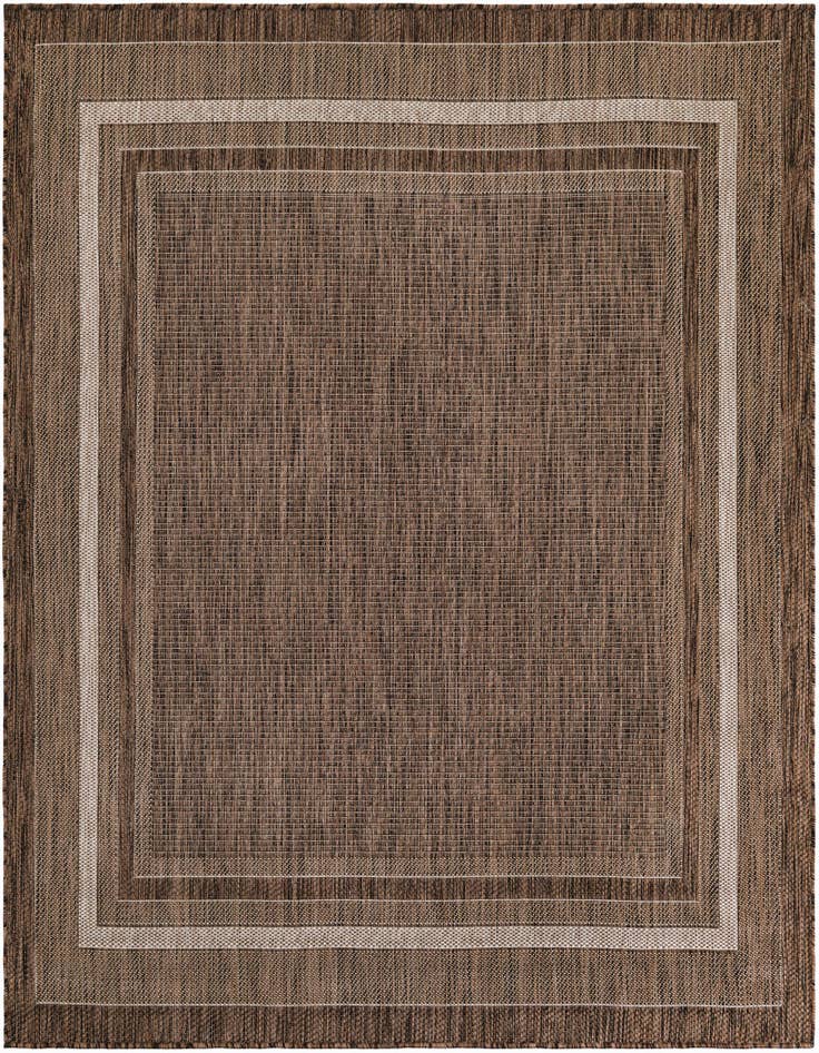 Detail image of 6' 1 x 6' 1 Easy-Clean Border Indoor / Outdoor Square Rug