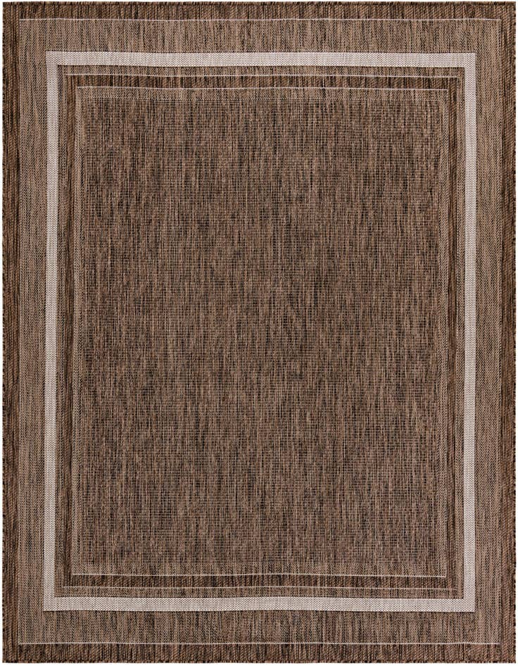 Detail image of 7' 10 x 7' 10 Easy-Clean Border Indoor / Outdoor Square Rug