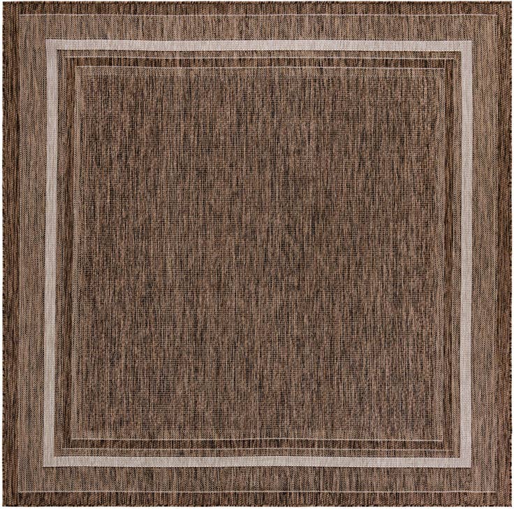 Detail image of 7' 10 x 7' 10 Easy-Clean Border Indoor / Outdoor Square Rug