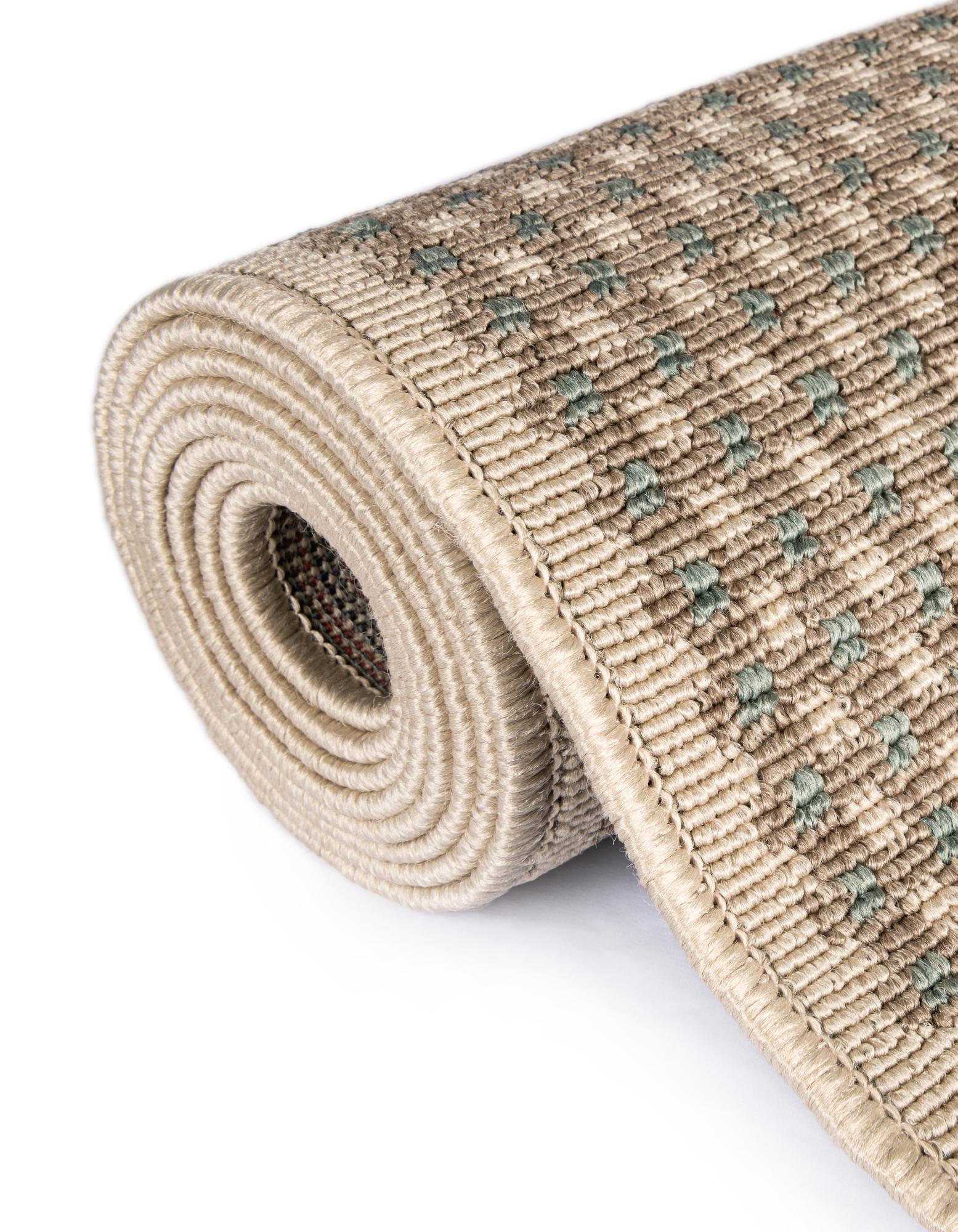 7' 10 x 7' 10 Easy-Clean Border Indoor / Outdoor Square Rug