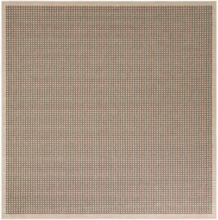 7' 10 x 7' 10 Easy-Clean Border Indoor / Outdoor Square Rug