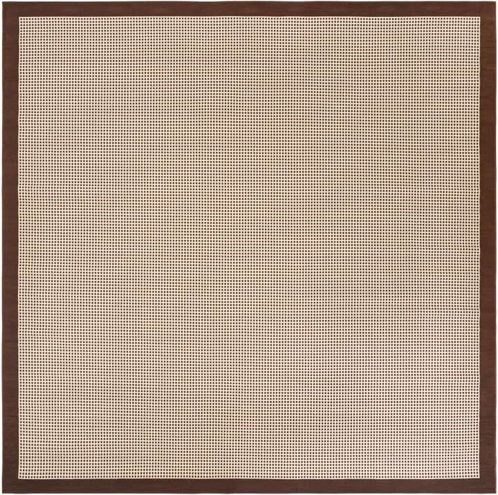 10' x 10' Easy-Clean Border Indoor / Outdoor Square Rug