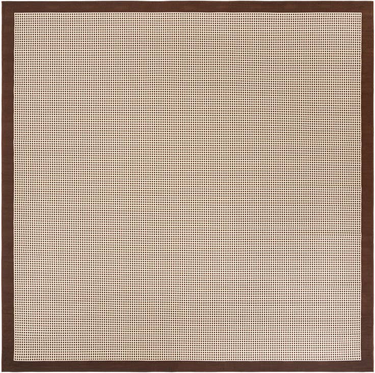 Detail image of 10' x 10' Easy-Clean Border Indoor / Outdoor Square Rug