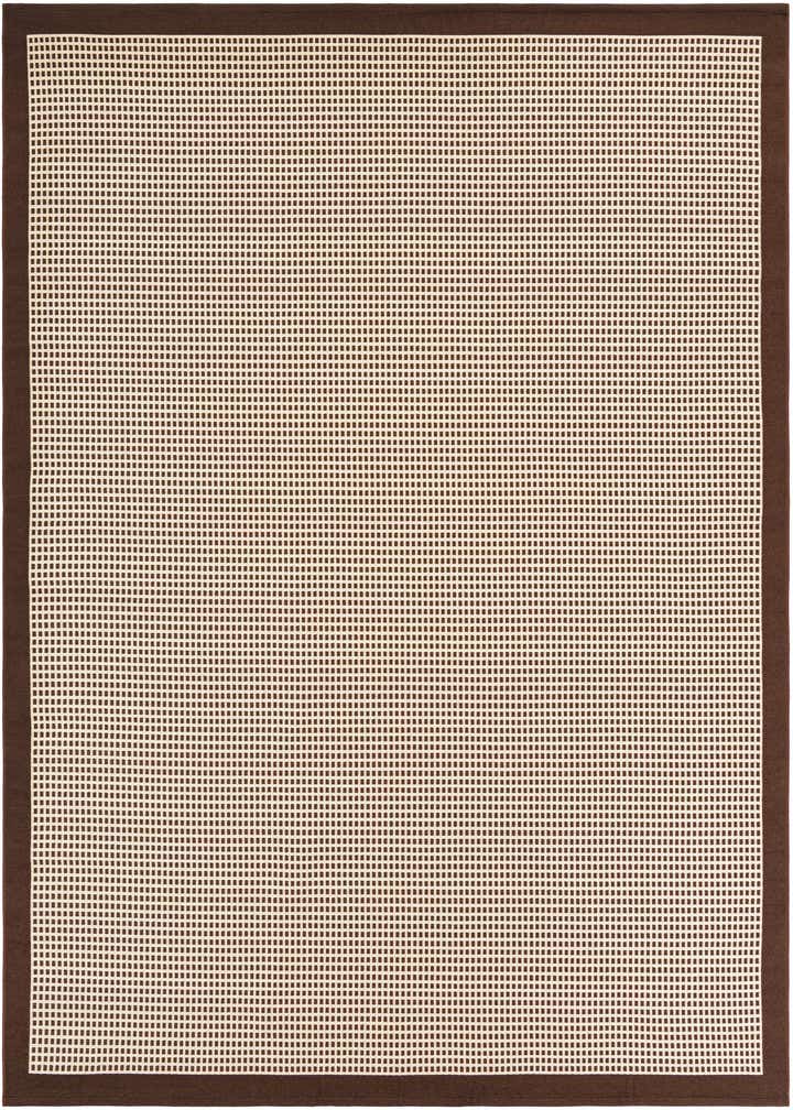 7' 10 x 7' 10 Easy-Clean Border Indoor / Outdoor Square Rug