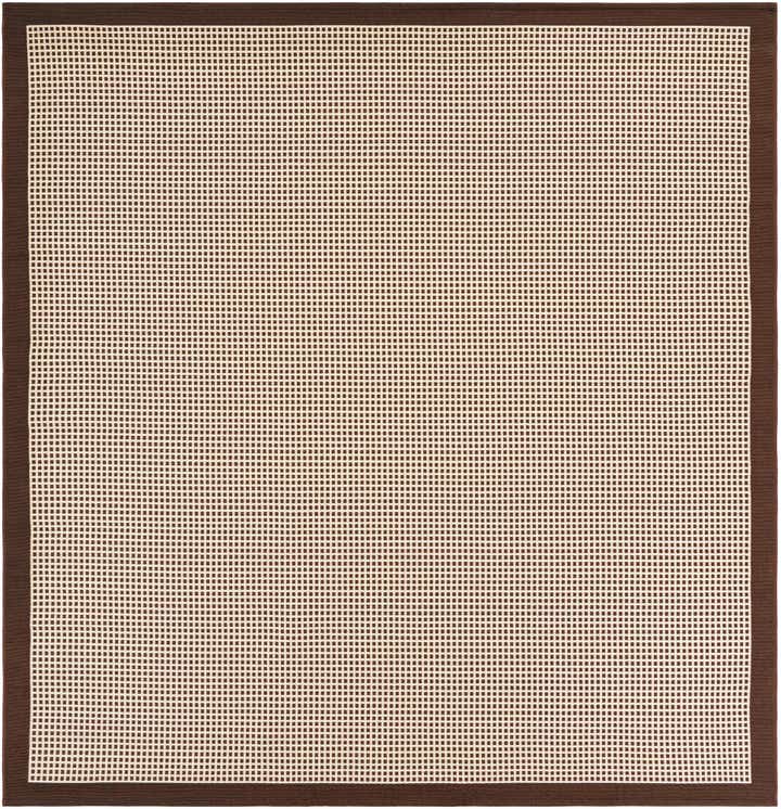 7' 10 x 7' 10 Easy-Clean Border Indoor / Outdoor Square Rug