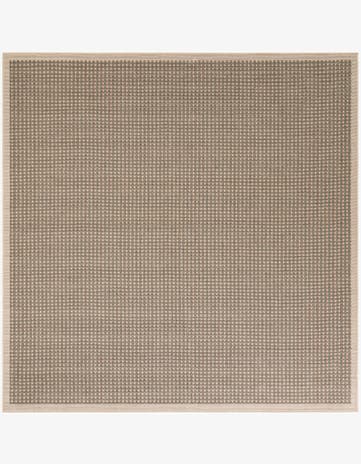 7' 10 x 7' 10 Easy-Clean Border Indoor / Outdoor Square Rug
