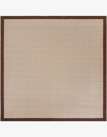 10' x 10' Easy-Clean Border Indoor / Outdoor Square Rug