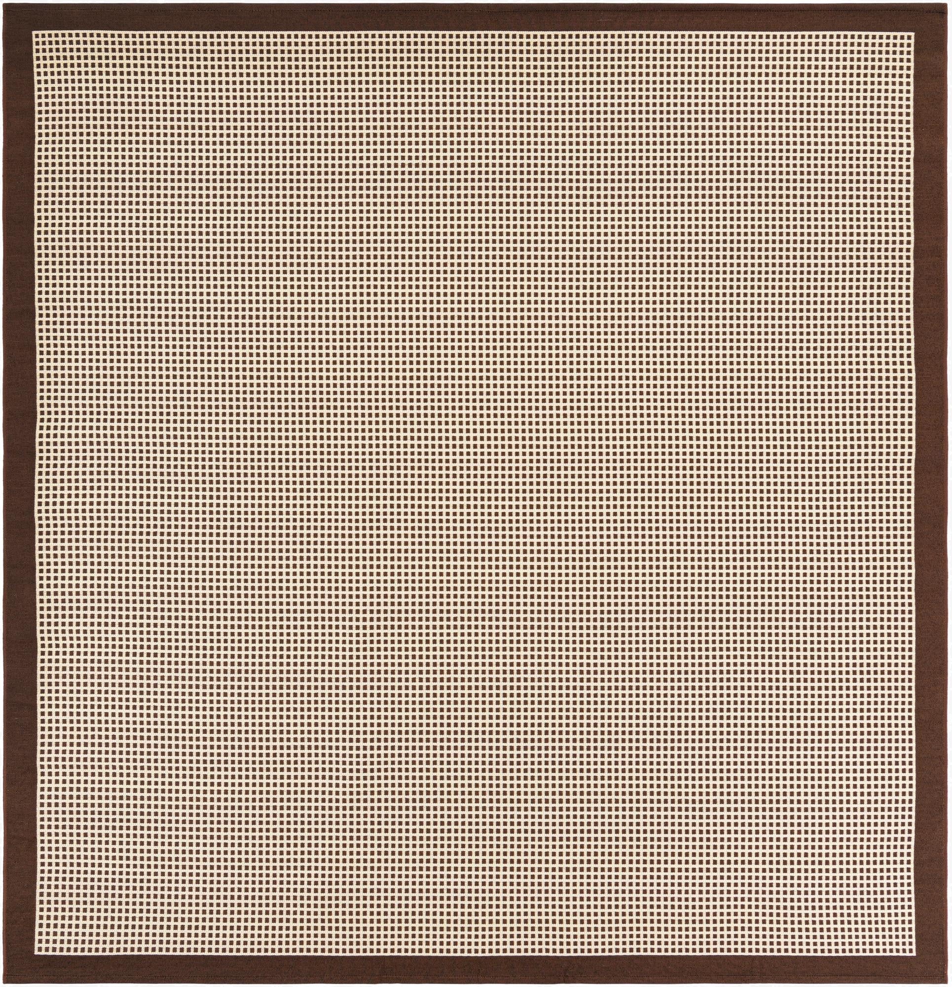 7' 10 x 7' 10  Washable Border Indoor / Outdoor Square Rug