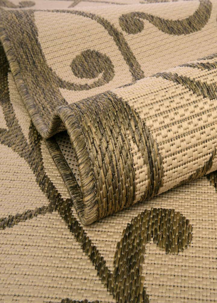 6' x 6' Easy-Clean Botanical Indoor / Outdoor Square Rug
