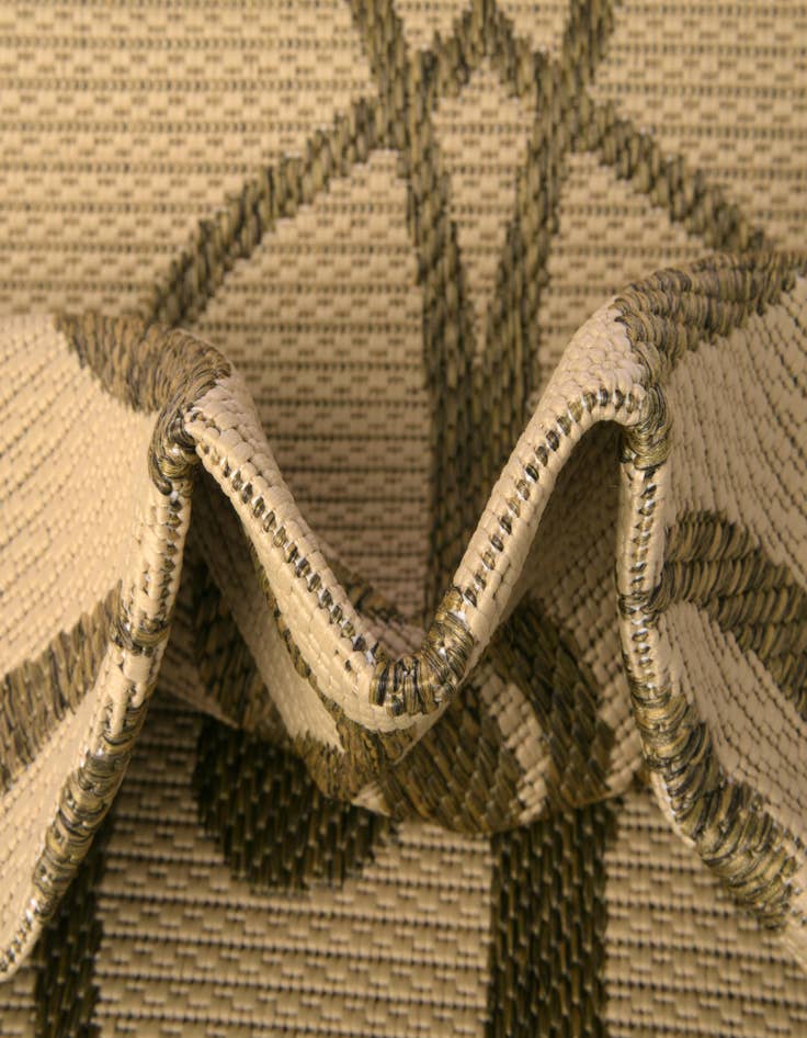 Detail image of 6' x 6'  Washable Botanical Indoor / Outdoor Square Rug