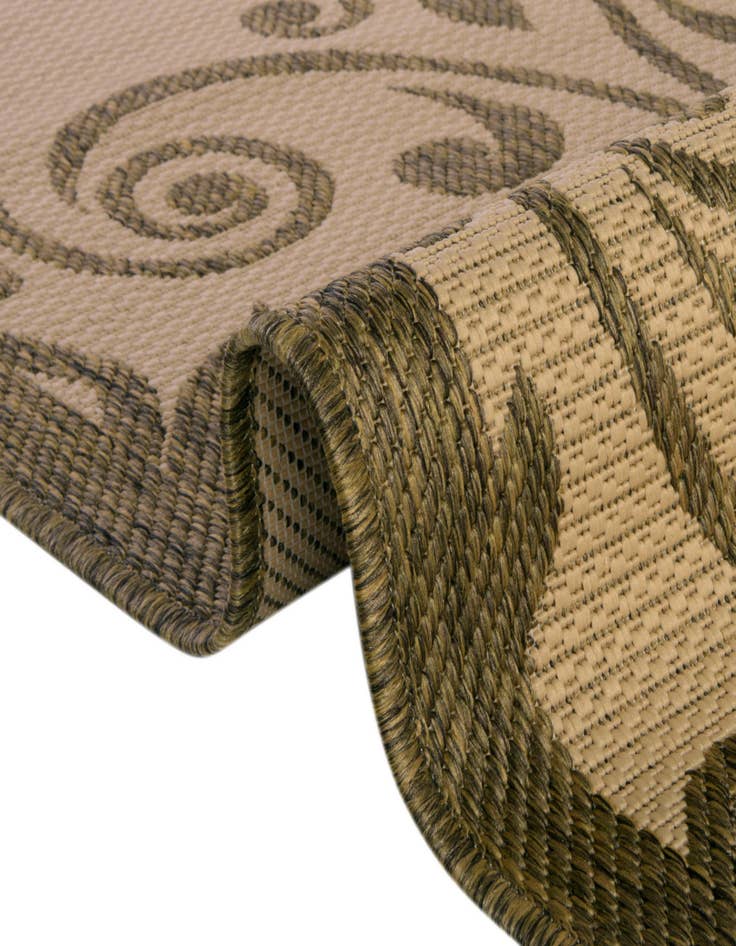 Detail image of 6' x 6'  Washable Botanical Indoor / Outdoor Square Rug