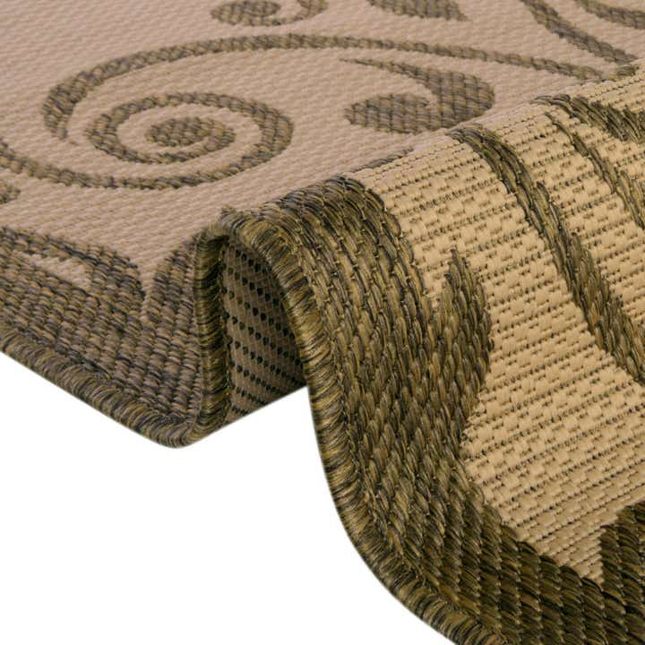 6' x 6' Easy-Clean Botanical Indoor / Outdoor Square Rug