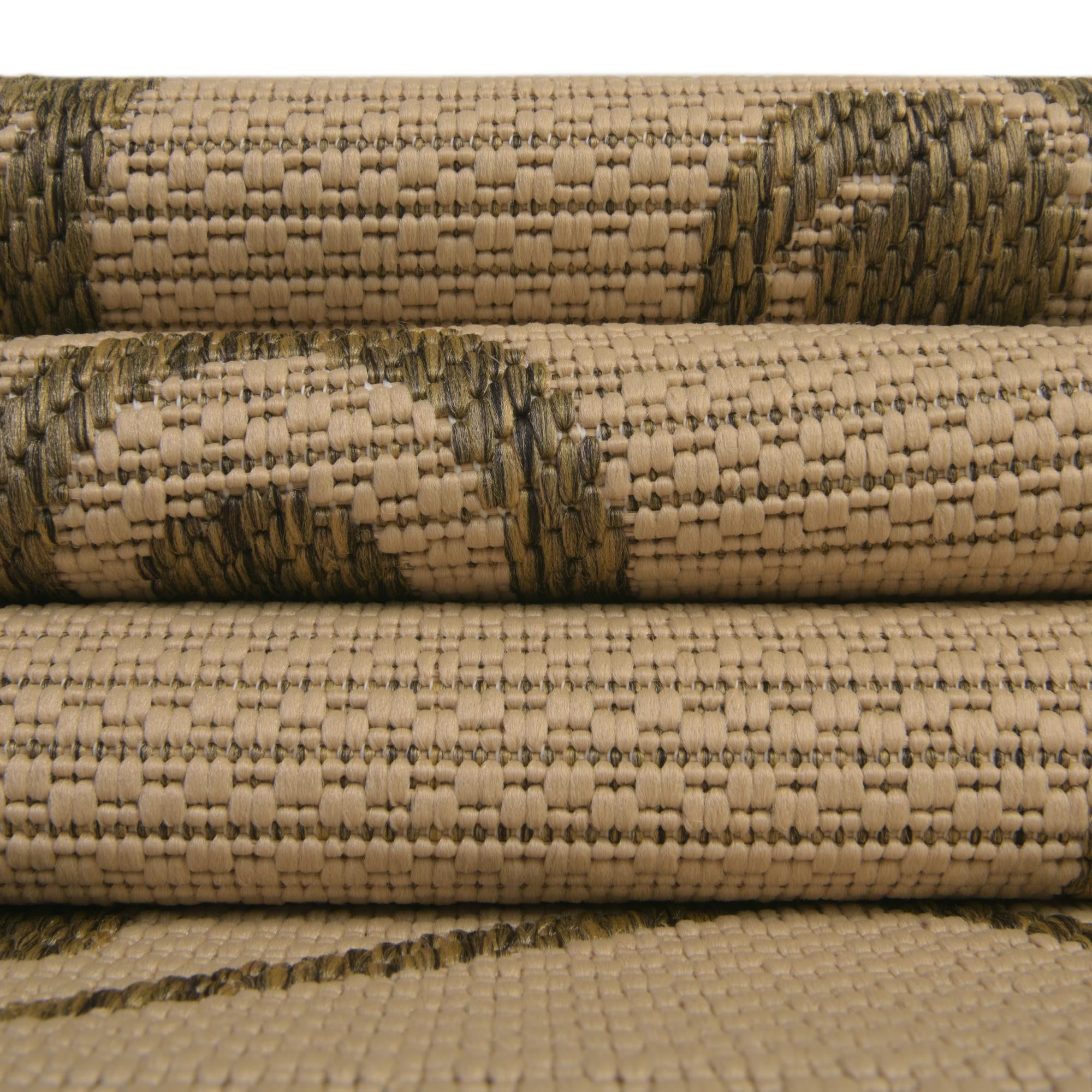 6' x 6' Easy-Clean Botanical Indoor / Outdoor Square Rug