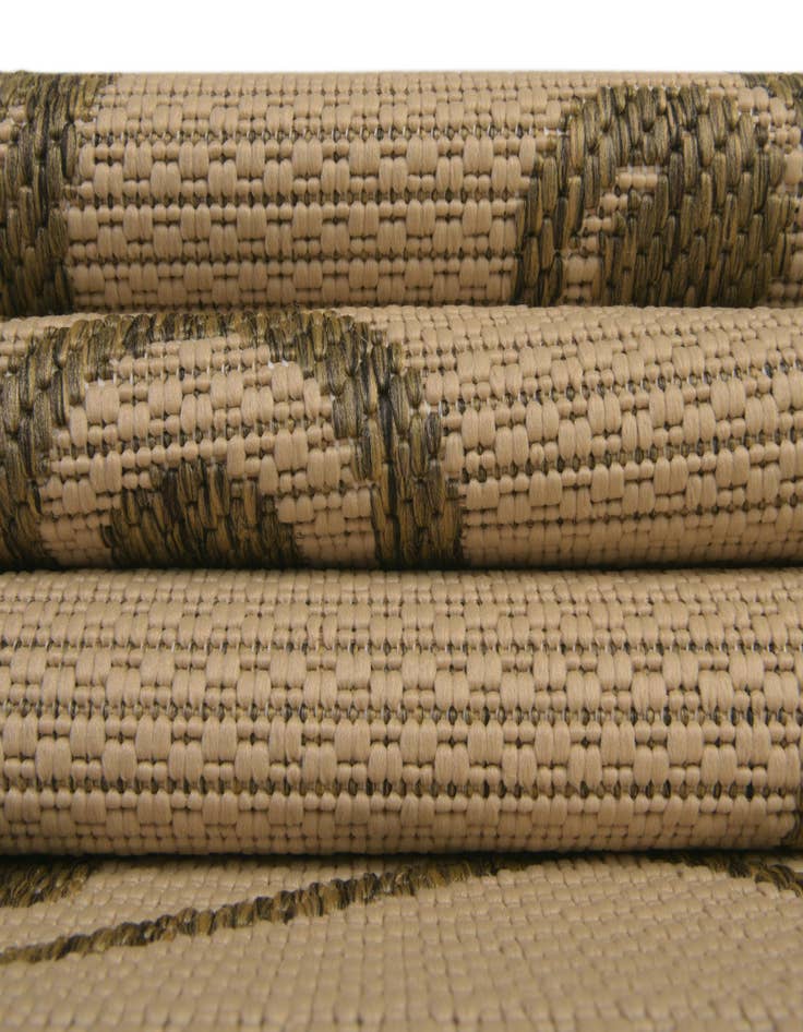 Detail image of 6' x 6'  Washable Botanical Indoor / Outdoor Square Rug