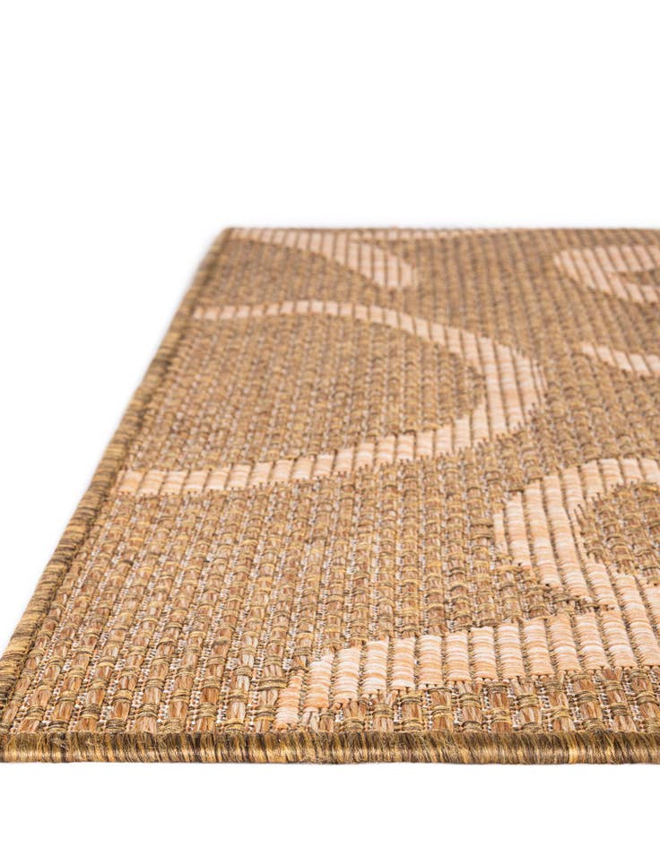 Detail image of 6' x 6'  Washable Botanical Indoor / Outdoor Square Rug