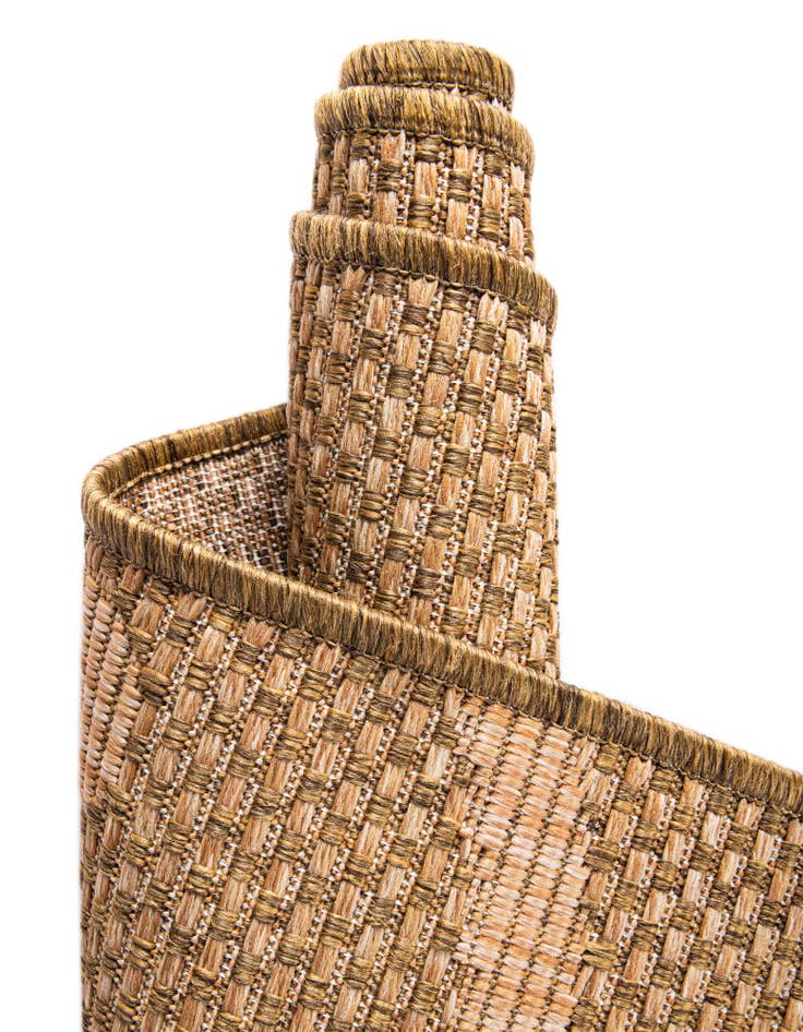 Detail image of 6' x 6'  Washable Botanical Indoor / Outdoor Square Rug