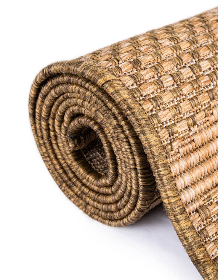 Detail image of 6' x 6'  Washable Botanical Indoor / Outdoor Square Rug