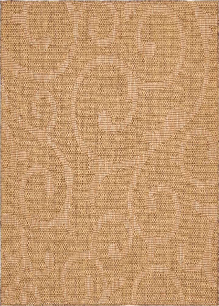 6' x 6' Easy-Clean Botanical Indoor / Outdoor Square Rug