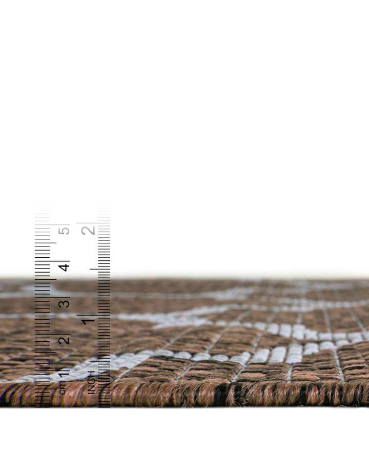 13' x 13' Easy-Clean Lattice Indoor / Outdoor Square Rug