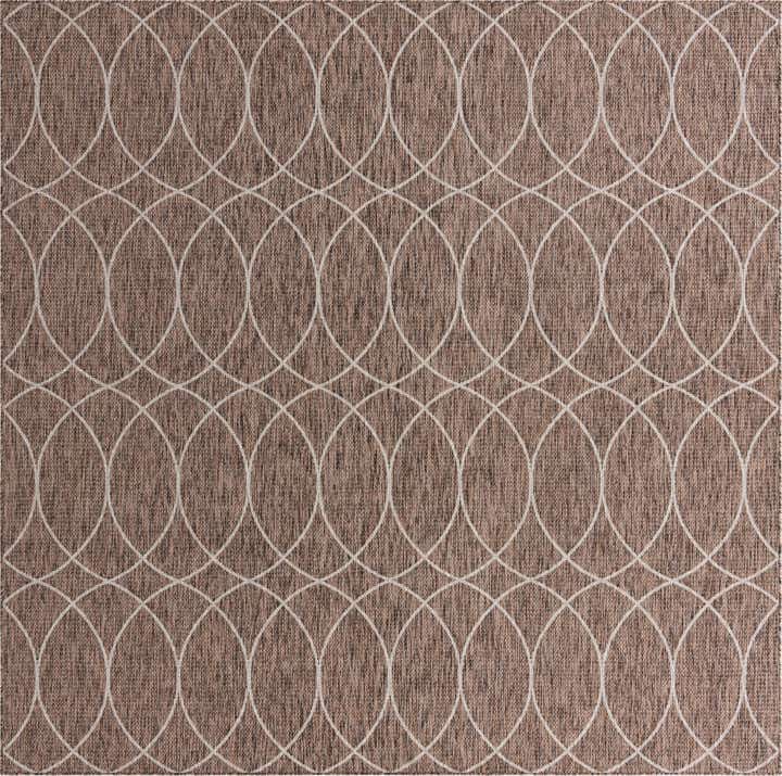 305cm x 305cm Leicht zu reinigen Lattice Innen- / Außenbereich Quadrat Teppich