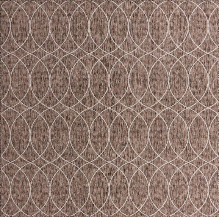 Detailansicht von 305cm x 305cm Leicht zu reinigen Lattice Innen- / Außenbereich Quadrat Teppich