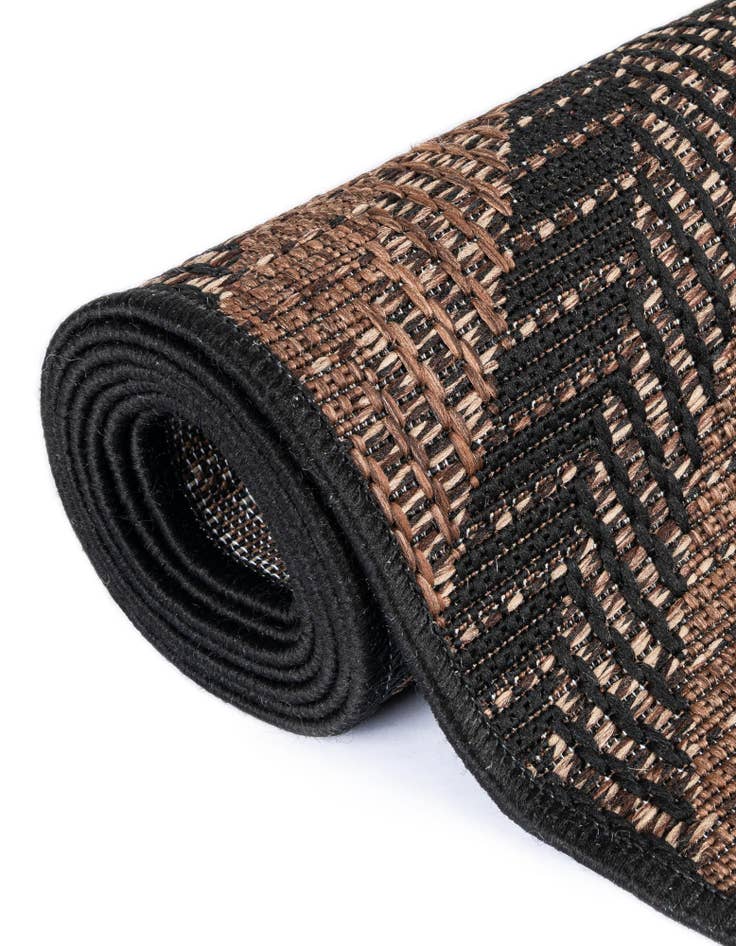 Detail image of 6' x 6'  Washable Modern Indoor / Outdoor Square Rug