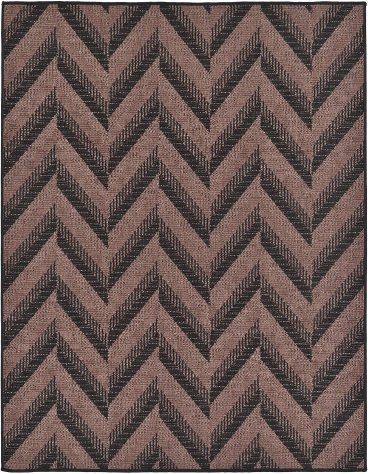 Detail image of 6' x 6' Easy-Clean Modern Indoor / Outdoor Square Rug