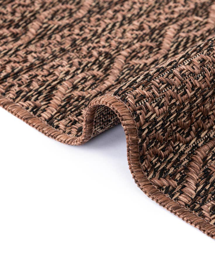 Detail image of 6' x 6'  Washable Modern Indoor / Outdoor Square Rug