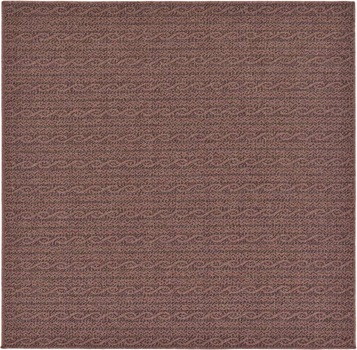 6' x 6' Easy-Clean Modern Indoor / Outdoor Square Rug