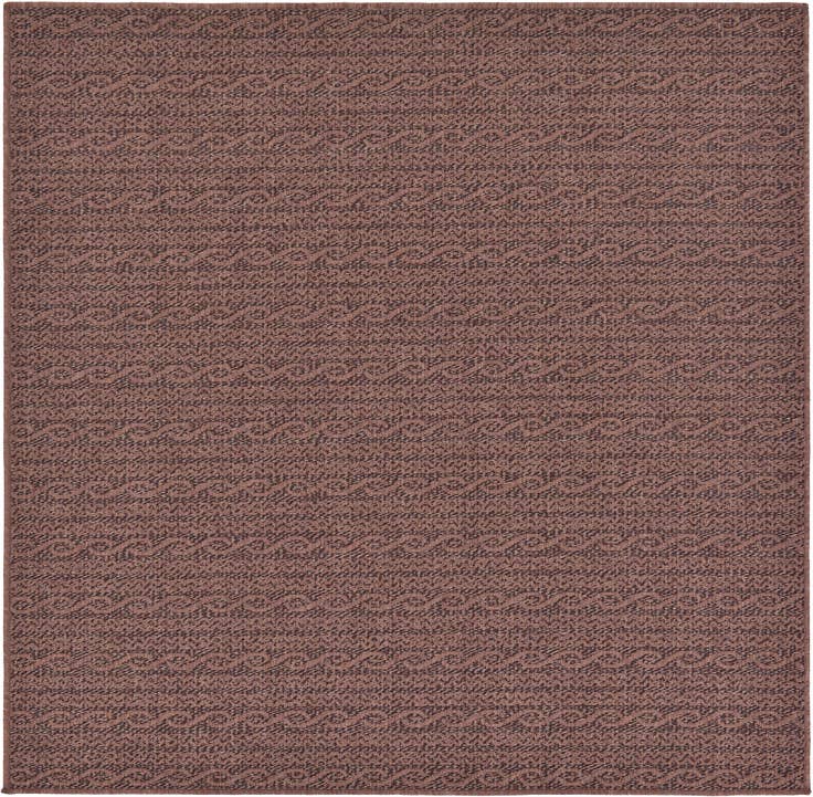 Detail image of 6' x 6' Easy-Clean Modern Indoor / Outdoor Square Rug