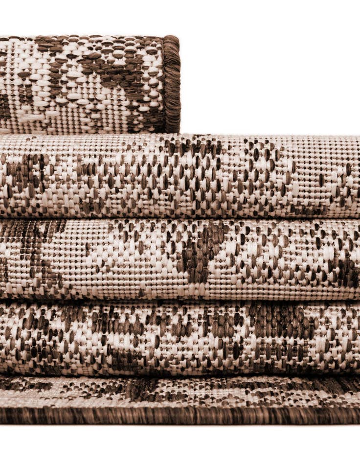 Detail image of 10' x 10' Easy-Clean Modern Indoor / Outdoor Square Rug