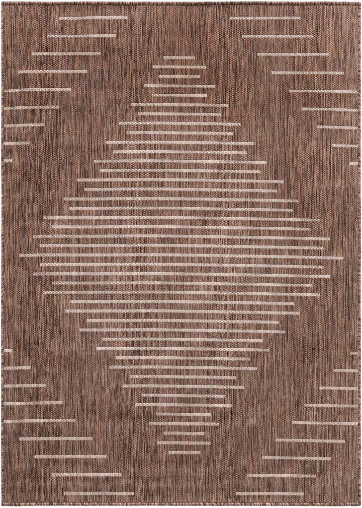 5' 3 x 5' 3 Easy-Clean Modern Indoor / Outdoor Square Rug